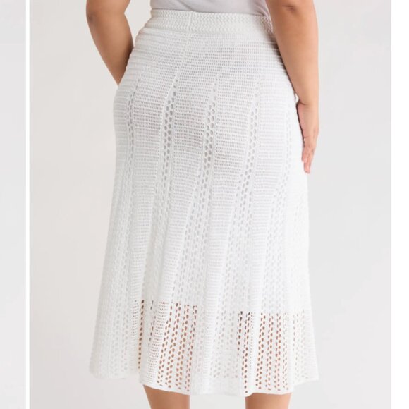 NWT Vince Godet Organic Cotton Crochet Skirt - Picture 4 of 14